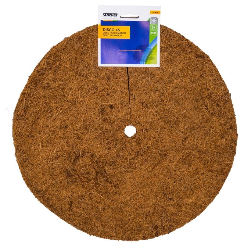 Coconut fiber mulching disc Stocker Ø45 cm 3 pcs Coconut fiber mulching disc Stocker Ø45 cm 3 pcs