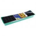 Mini greenhouse tray with plastic jars Stocker 55.5 x 14.5 x h11 cm