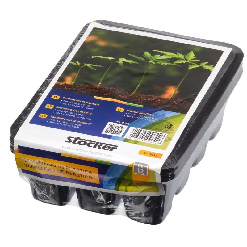 Plastic seedbed Set Stocker 6 x 12 pots ric. for Art. 9622 9623