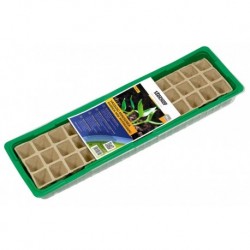 Mini greenhouse tray with peat pots Stocker 55.5 x 14.5 x h12 cm