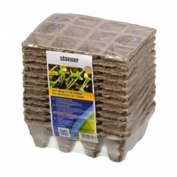 Set pot in peat fiber Stocker 12 x 16 x h6 cm