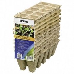 Set pot in peat fiber Stocker 22 x 8 x h6 cm