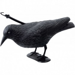 Crow Scarecrow in resistant plastic Stocker 43 x 14 x h24 cm
