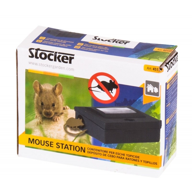 Mouse Stocker Station Rat poison bait container 12,5 x 9,5 x h4 cm