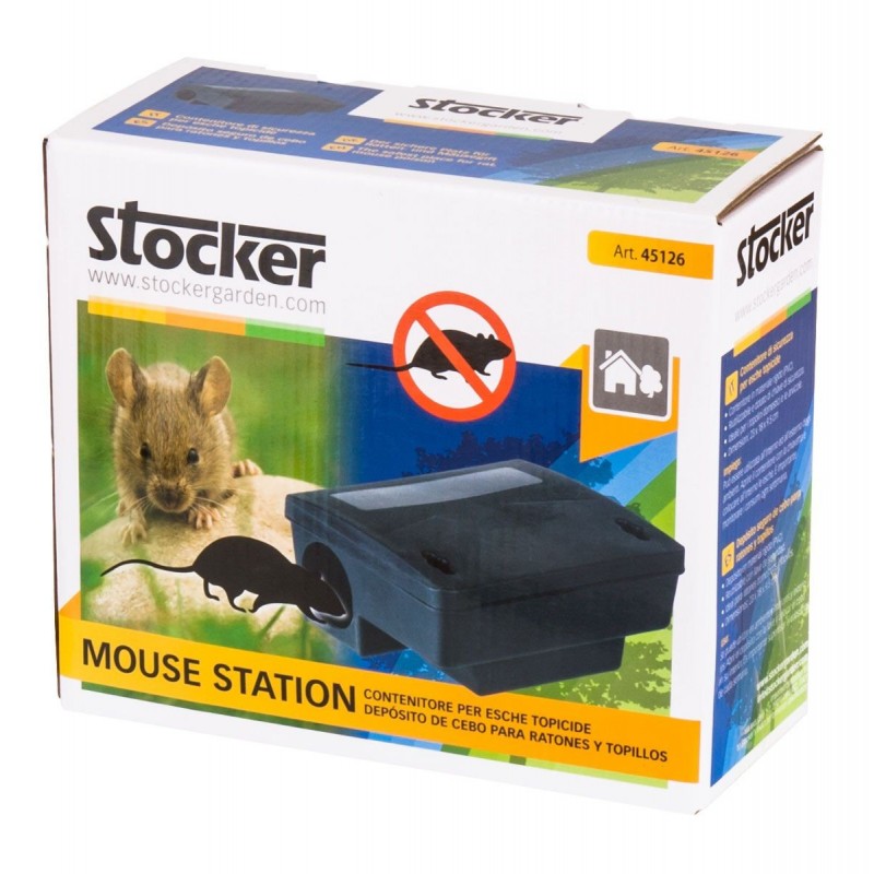 Mouse Stocker Station Rat poison bait container 23 x 18 x h9,5 cm
