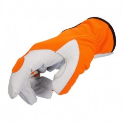 Cut resistant leather gloves, mis. Stocker 10/L