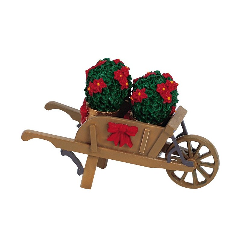 Wheelbarrow With Poinsettias Ref. 64479 Wheelbarrow With Poinsettias Ref. 64479