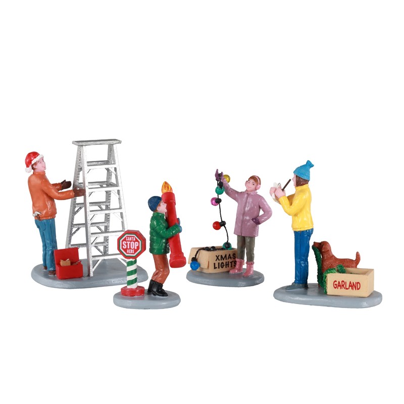 Getting Ready To Decorate Set Of 4 Cod. 12030