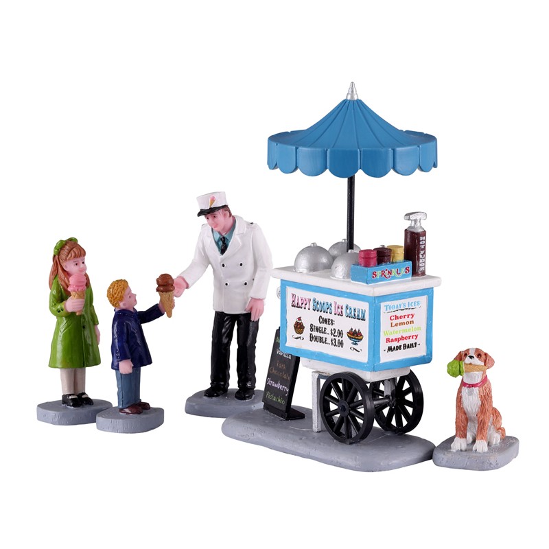 Happy Scoops Ice Cream Cart Set Of 5 Cod. 12037