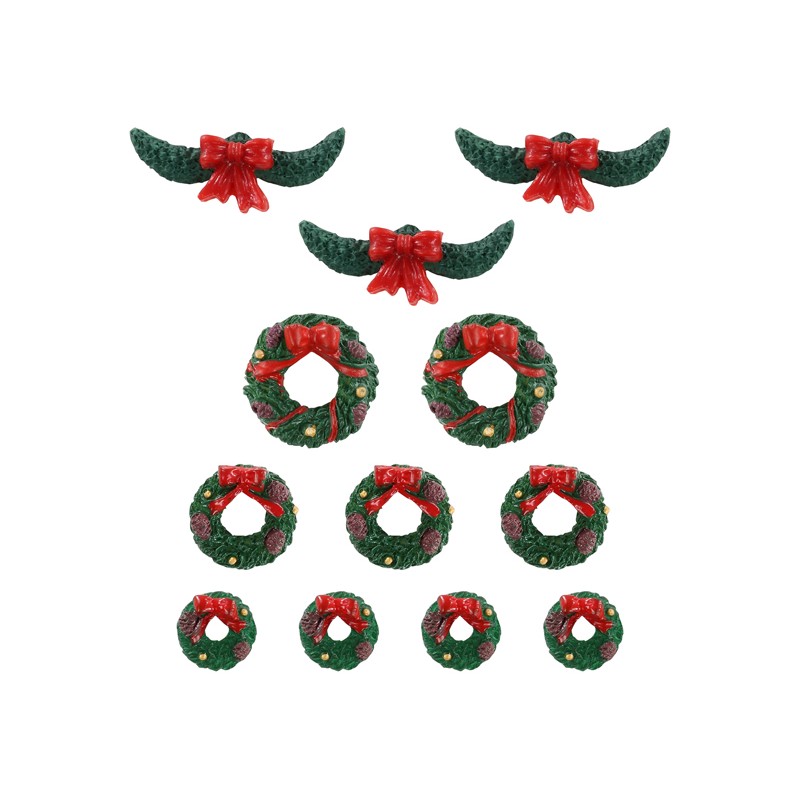 Garland And Wreaths Set Of 12 Cod. 04802