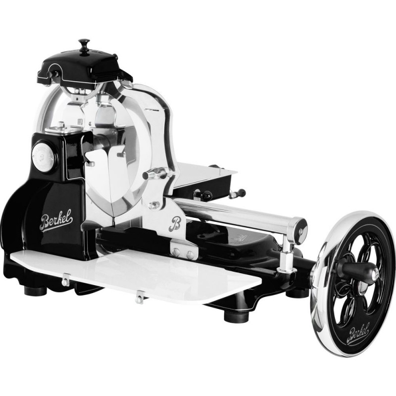 Berkel Flywheel Slicer Volano B3 Fiorato colour Black - Silver Decorations Berkel Flywheel Slicer Volano B3 Fiorato colour Black - Silver Decorations