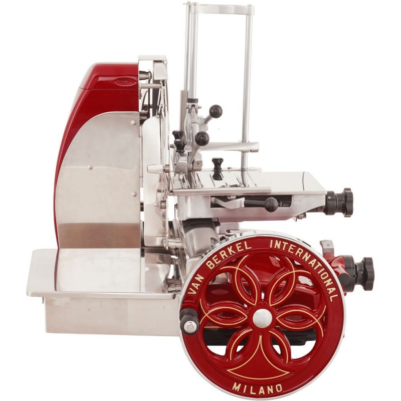 Berkel Affettatrice Volano Fiorato B116 colore Rosso Berkel - Decori Oro Berkel Affettatrice Volano Fiorato B116 colore Rosso Berkel - Decori Oro