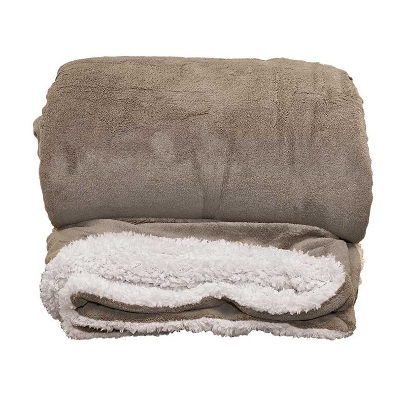 Plaid Lars XL 220x240 cm Colore Taupe