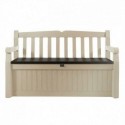 Keter Resin Chest GARDEN BENCH White PRODUCT WITH DEFECTS