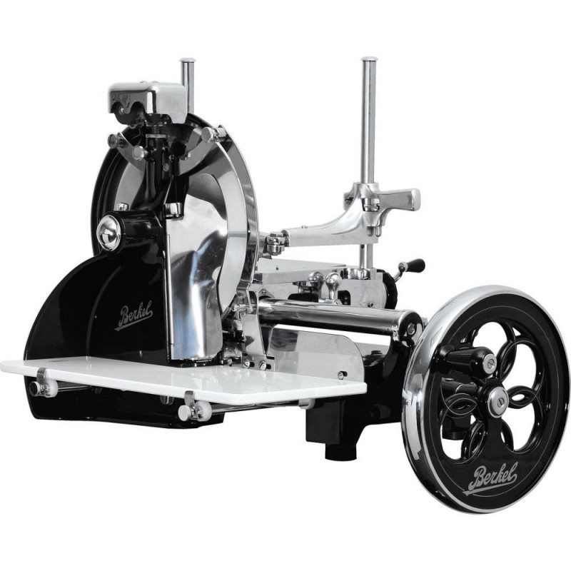 Berkel Affettatrice Volano Fiorato L16 colore Nero - Decori Argento Berkel Affettatrice Volano Fiorato L16 colore Nero - Decori Argento