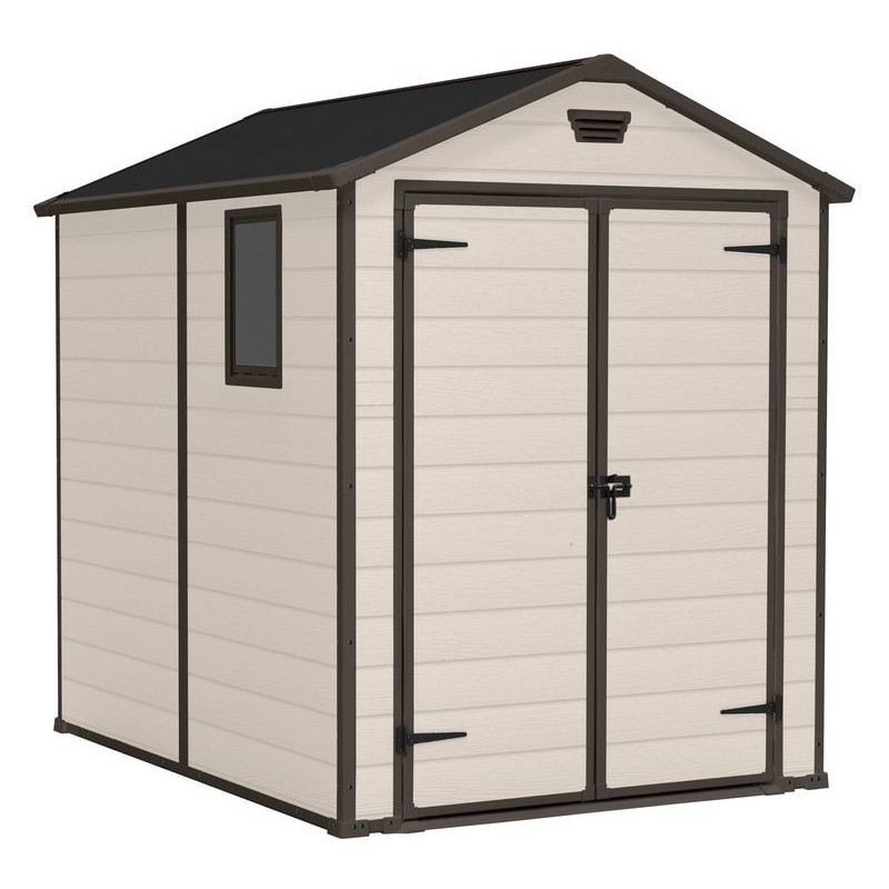 Keter Casetta da Giardino in Resina MANOR 6x8 Beige PRODOTTO CON DIFETTI