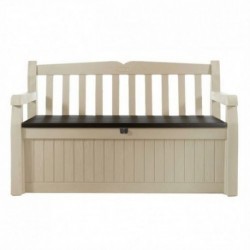 Keter Resin Chest GARDEN BENCH White PRODUCT WITH DEFECTS