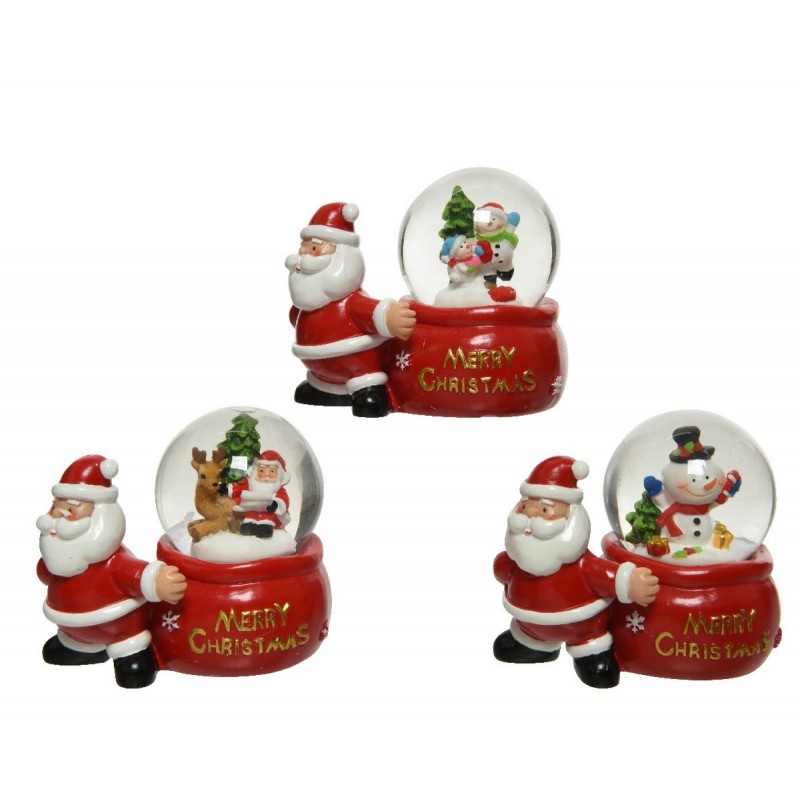 Snow globe with Santa Claus 8 cm. Single piece Snow globe with Santa Claus 8 cm. Single piece