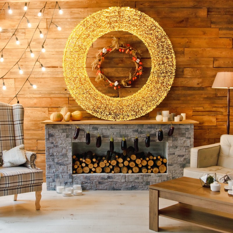 Corona 3D Brown Ø 110cm HDM 15000 MicroLED WARM WHITE and COLD WHITE Corona 3D Brown Ø 110cm HDM 15000 MicroLED WARM WHITE and COLD WHITE