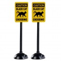 Scary Road Signs Set Of 2 Cod. 04712