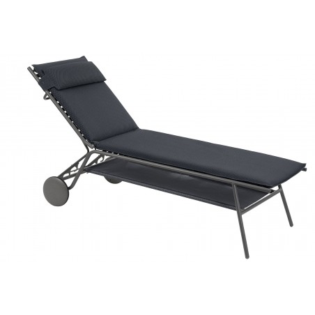 Sun Lounger MIAMI HIGH BEC LaFuma LFM5174 Dark Grey