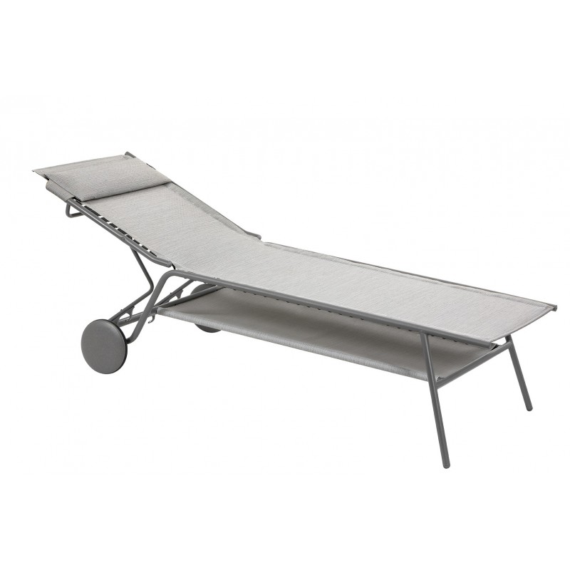 Sun Lounger MIAMI HIGH DUO LaFuma LFM5172 Galet Sun Lounger MIAMI HIGH DUO LaFuma LFM5172 Galet