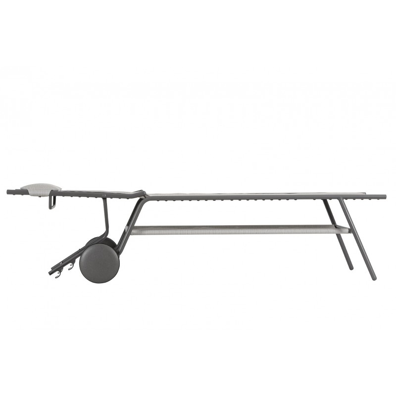 Sun Lounger MIAMI HIGH DUO LaFuma LFM5172 Galet Sun Lounger MIAMI HIGH DUO LaFuma LFM5172 Galet