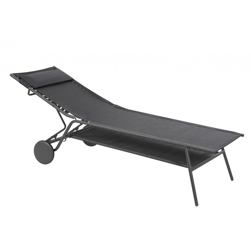 Sun Lounger MIAMI HIGH DUO LaFuma LFM5172 Obsidian Sun Lounger MIAMI HIGH DUO LaFuma LFM5172 Obsidian