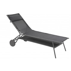 Sun Lounger MIAMI HIGH DUO LaFuma LFM5172 Obsidian