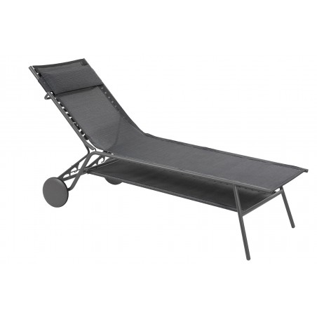 Sun Lounger MIAMI HIGH DUO LaFuma LFM5172 Obsidian