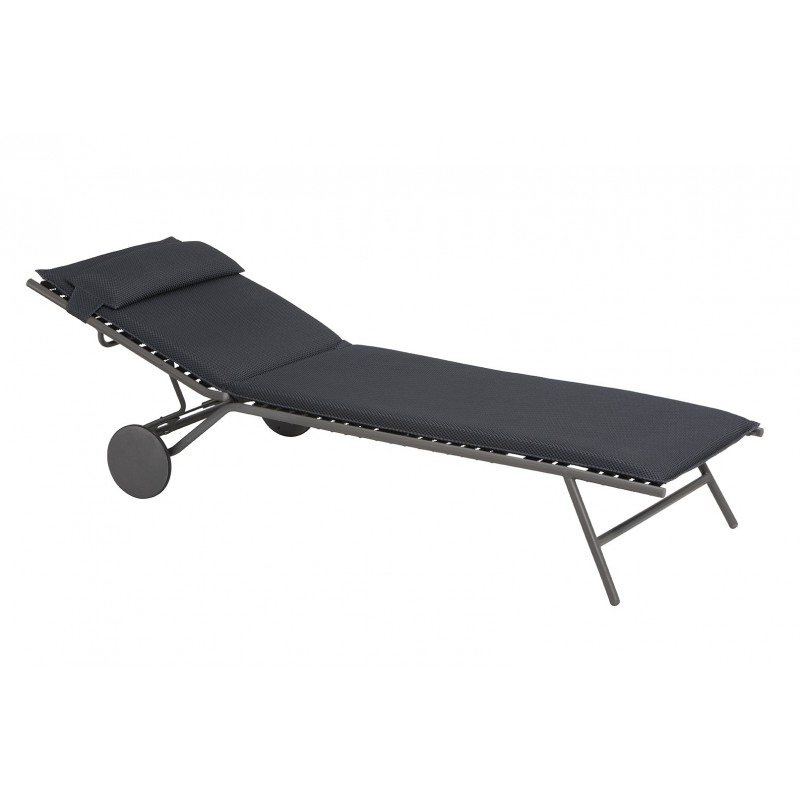Sun Lounger MIAMI BEC LaFuma LFM5173 Dark Grey Sun Lounger MIAMI BEC LaFuma LFM5173 Dark Grey
