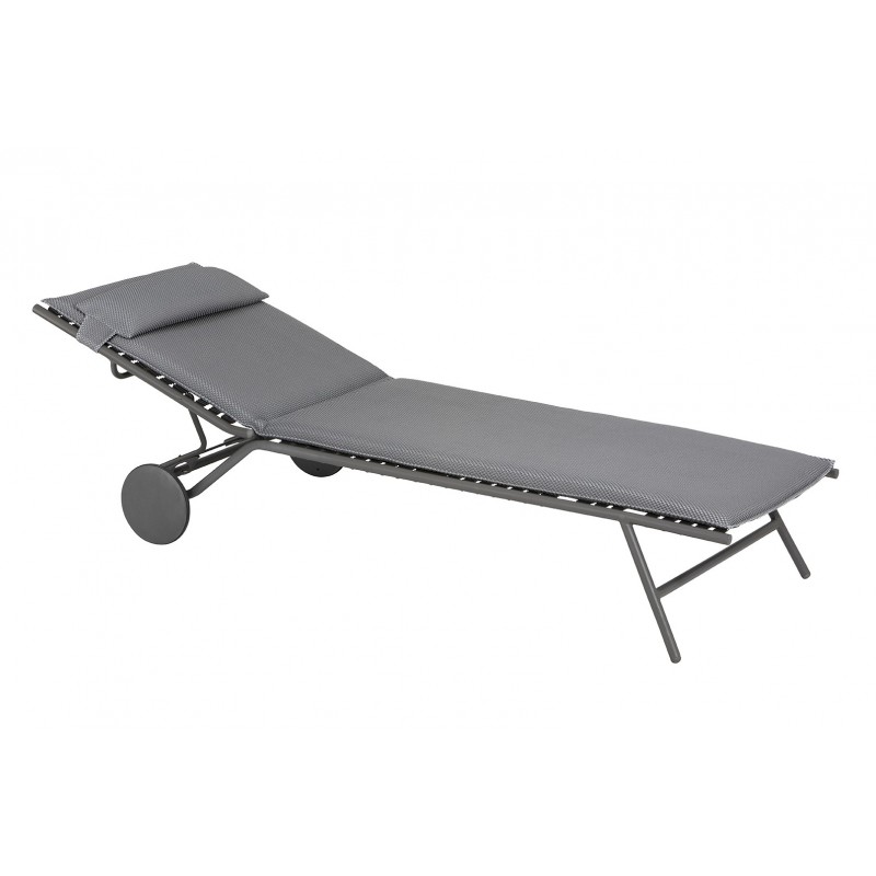 Sun Lounger MIAMI BEC LaFuma LFM5173 Silver