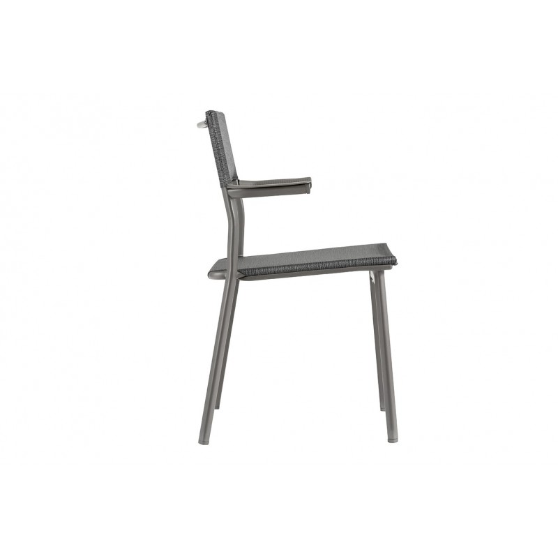 Stackable Chair with Armrests ORON LaFuma LFM5067 Obsidian Stackable Chair with Armrests ORON LaFuma LFM5067 Obsidian