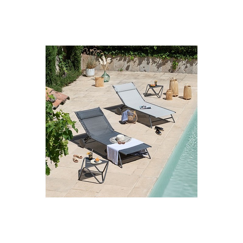 Sun Lounger MIAMI DUO LaFuma LFM5171 Galet Sun Lounger MIAMI DUO LaFuma LFM5171 Galet