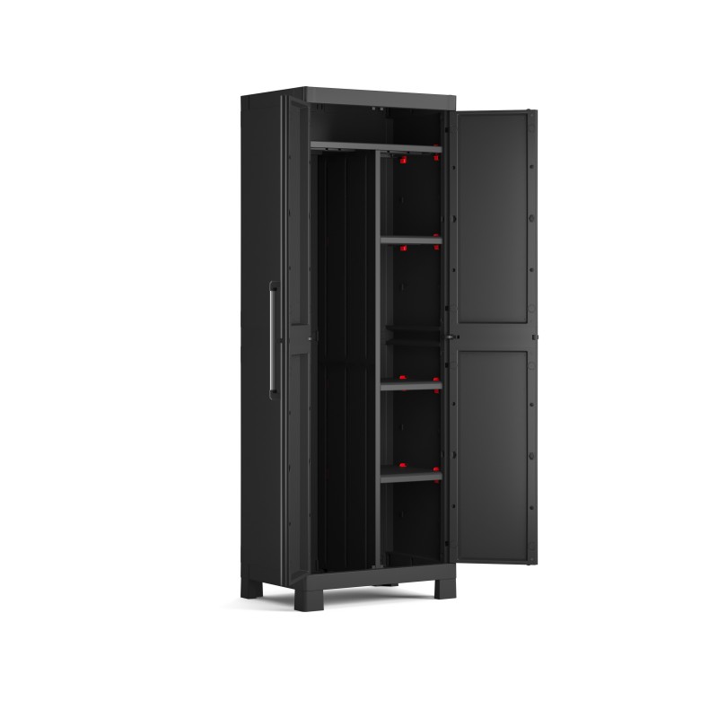 Keter Detroit Outdoor Broom Cabinet - ISTA 6 Keter Detroit Outdoor Broom Cabinet - ISTA 6