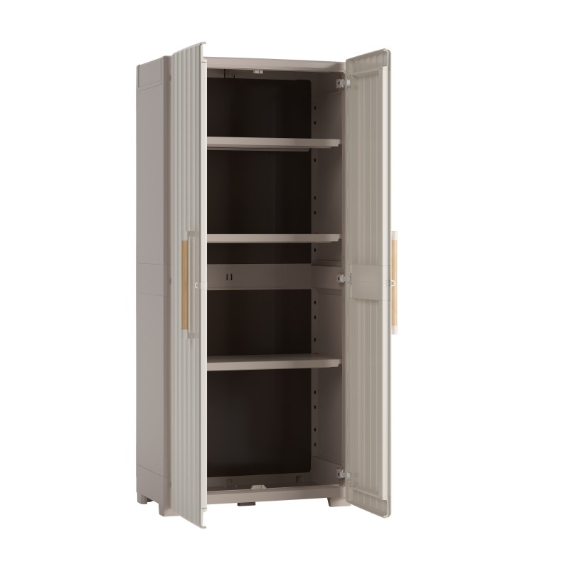 Keter Groove Tall Outdoor Cabinet - ISTA 6 Keter Groove Tall Outdoor Cabinet - ISTA 6