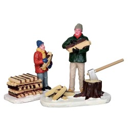 Stacking Firewood Set of 2 Cod. 52323