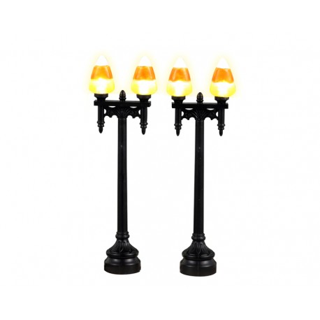 Candy Corn Street Light Set of 2 B/O 4.5V Ref. 34071 Candy Corn Street Light Set of 2 B/O 4.5V Ref. 34071