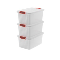 Keter Set da 3 contenitori K-LATCH L 43 L - 59 x 39 x 28 cm ISTA 6