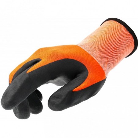 Ultra Fine Nitrile Work Gloves Stocker 9/M Orange