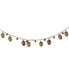 Ghirlanda di Natale con decorazioni in Vetro