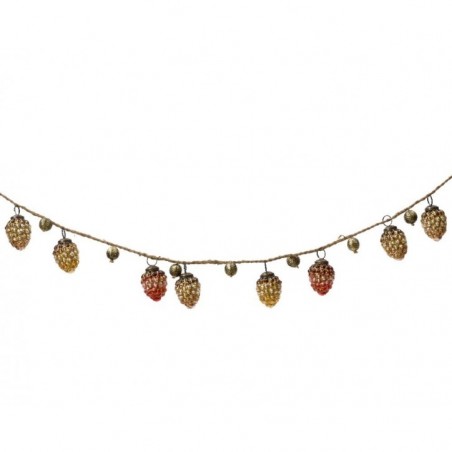 Ghirlanda di Natale con decorazioni in Vetro