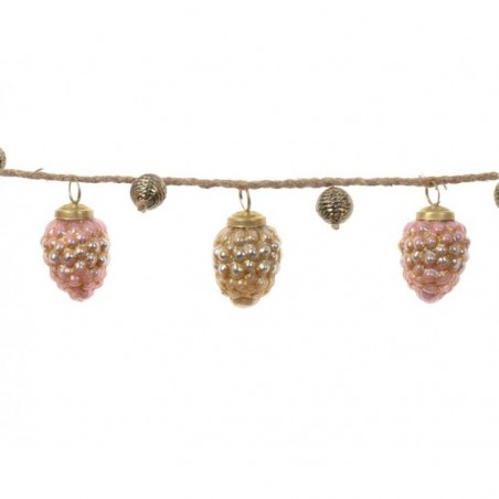 Ghirlanda di Natale con decorazioni in Vetro