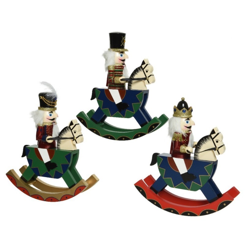 Nutcracker on Rocking Horse Single Piece Nutcracker on Rocking Horse Single Piece