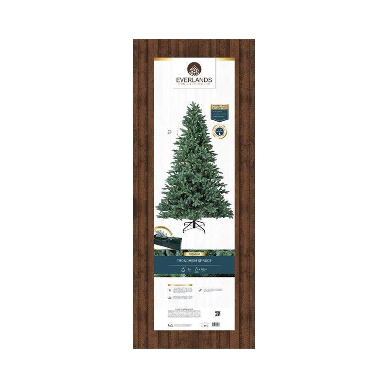 Trondheim Verde/Blue Christmas tree h300Ø180cm PE+PVC Trondheim Verde/Blue Christmas tree h300Ø180cm PE+PVC