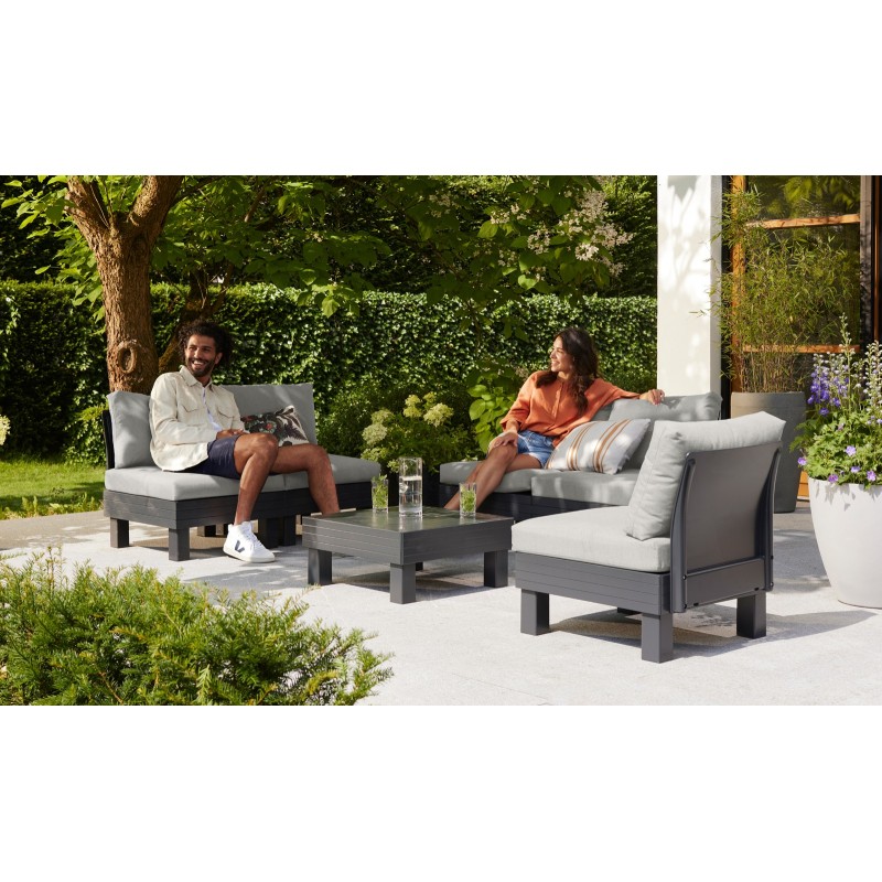 Keter Modular Lounge Set ELEMENTS Graphite Keter Modular Lounge Set ELEMENTS Graphite