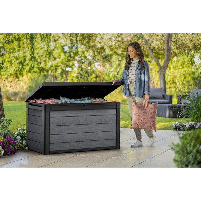 Keter Resin Storage Box CORTINA BOX 100 Graphite