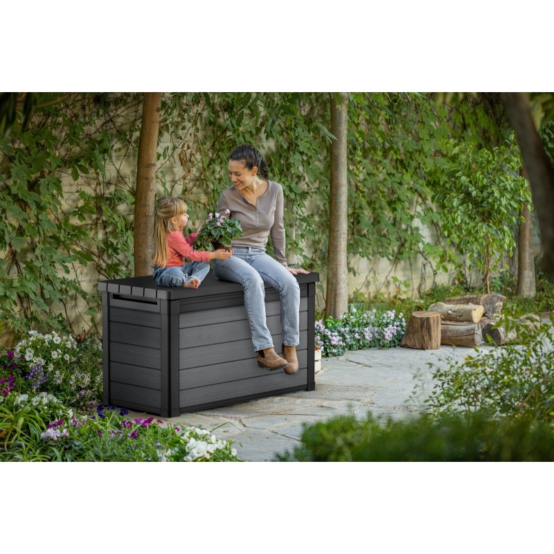 Keter Resin Storage Box CORTINA BOX 100 Graphite