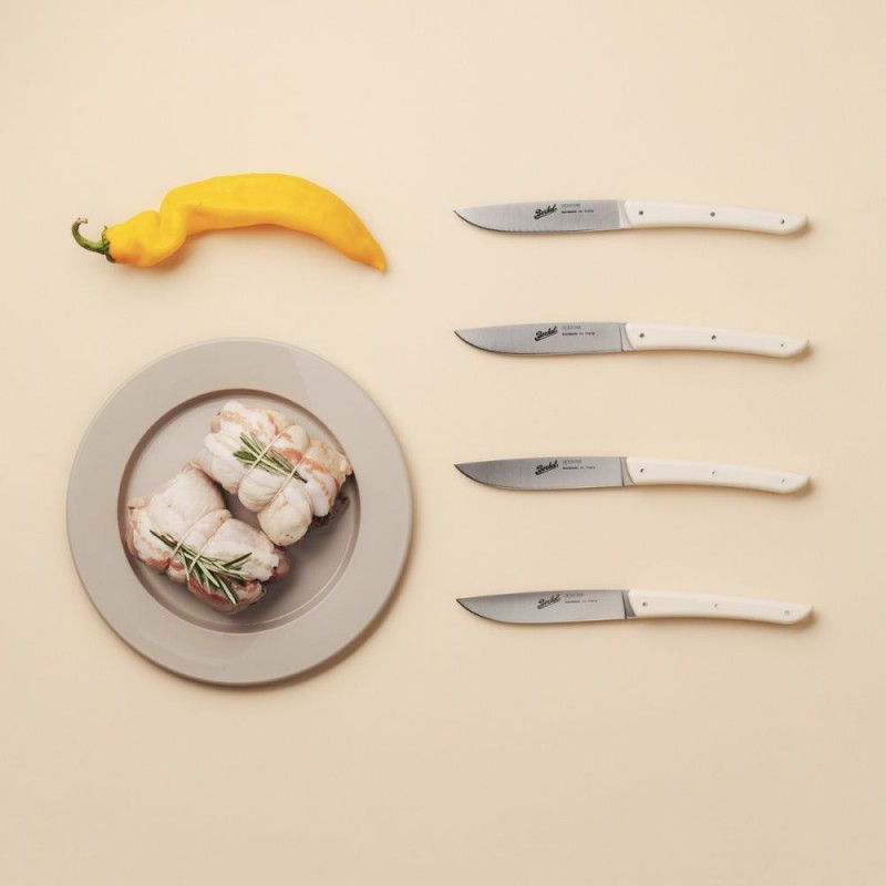 Berkel Set 4 Coltelli da Bistecca Colore Crema Berkel Set 4 Coltelli da Bistecca Colore Crema