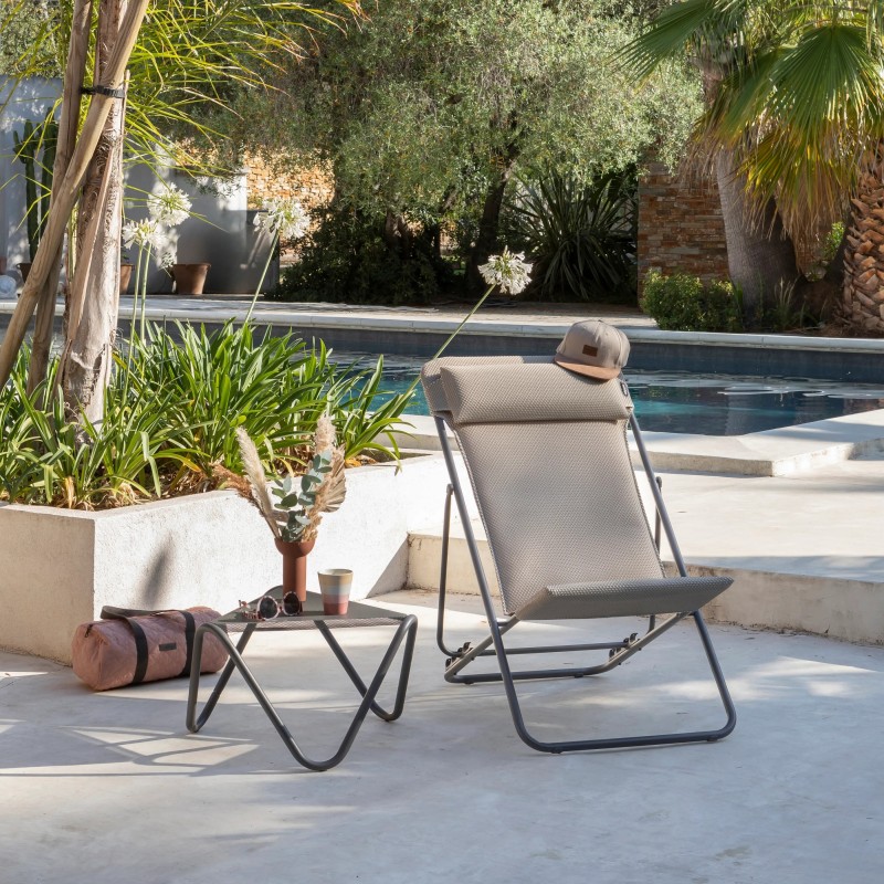 MAXI TRANSAT PLUS Deck Chair BeComfortLaFuma LFM5175 Moka MAXI TRANSAT PLUS Deck Chair BeComfortLaFuma LFM5175 Moka